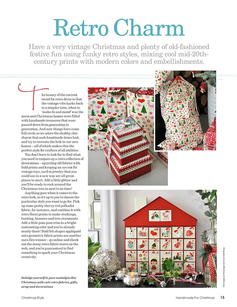 Handmade for Christmas: Easy Crafts and Creative Ideas for Sewing, Stitching, Papercraft, Knitting, and Crochet (Design Originals)