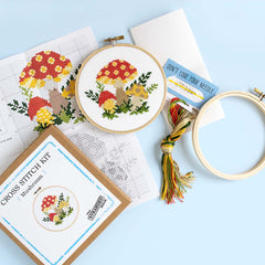 The Owl Counted Cross Stitch Diy Kit From The Stranded Stitch