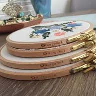 Nurge Hoop #4- 7 Inch Diameter - 6/16"Beechwood Screwed Embroidery Hoop