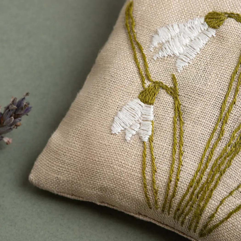 Linen Lavender Bags Embroidery Kit -Spring Garden-  From Corinne Lapierre Limited