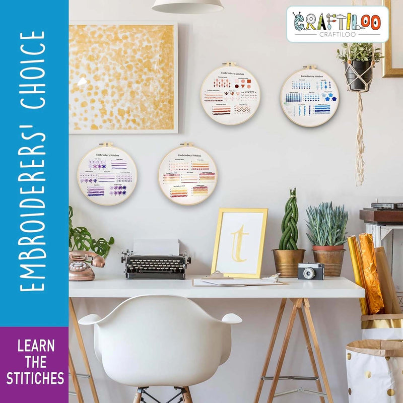 Stitch Dictionary Practice Embroidery Kit From Craftiloo