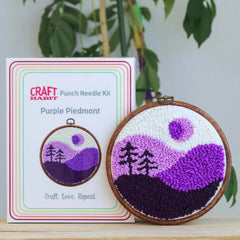 Purple Piedmont Punch Needle Kit From Craft Habit