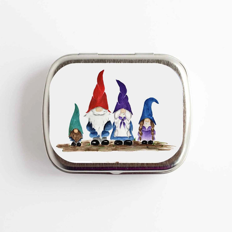 Gnome Family NEEDLE CASE NEEDLE or STITCH MARKER STORAGE - ORGANIZER