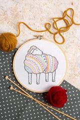 Sheep Embroidery Kit  Complete Craft Kit For Beginners From Hawthorn Handmade