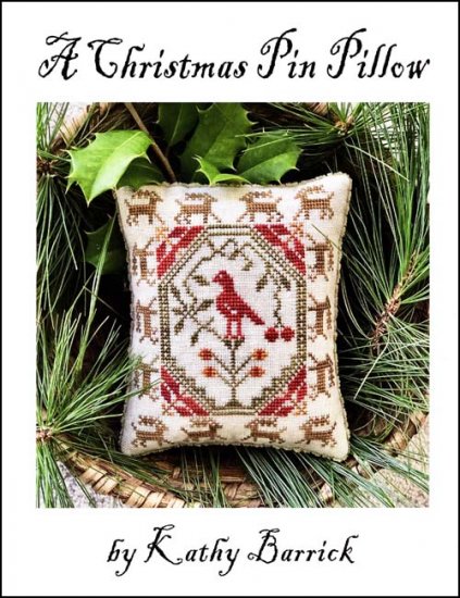 A Christmas Pin Pillow by Kathy Barrick Counted Cross Stitch Pattern