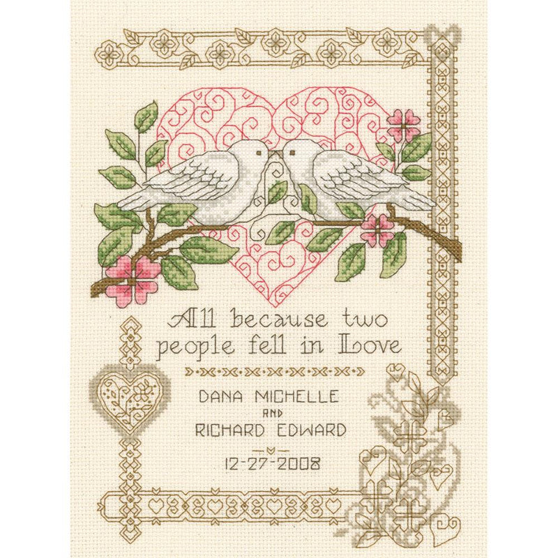 All Because Wedding by Dianne Arthurs for Imaginating Counted Cross Stitch Kit 7.25"X10"