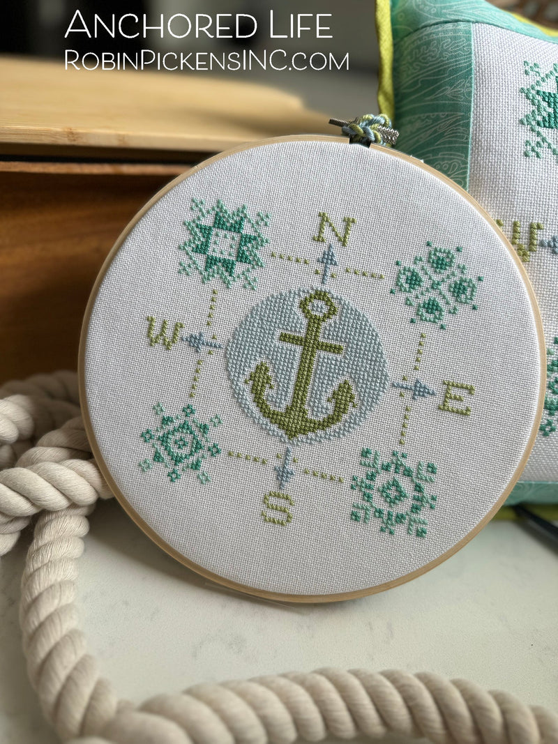 Anchored Life By Robin Pickens Counted Cross Stitch Pattern