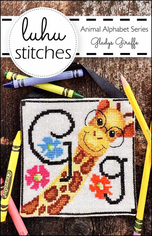 Animal Alphabet Series Gladys Giraffe by Lulu Stitches Counted Cross Stitch Pattern