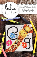 Animal Alphabet Series Gladys Giraffe by Lulu Stitches Counted Cross Stitch Pattern