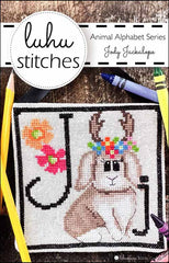 Animal Alphabet Series Jody Jackalope by Lulu Stitches Counted Cross Stitch Pattern