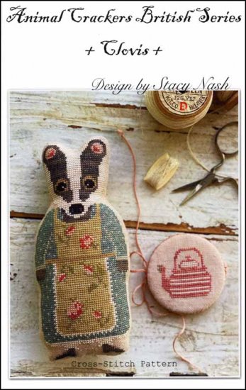 Animal Cracker Series Clovis By Stacy Nash Primitives Counted Cross Stitch Pattern