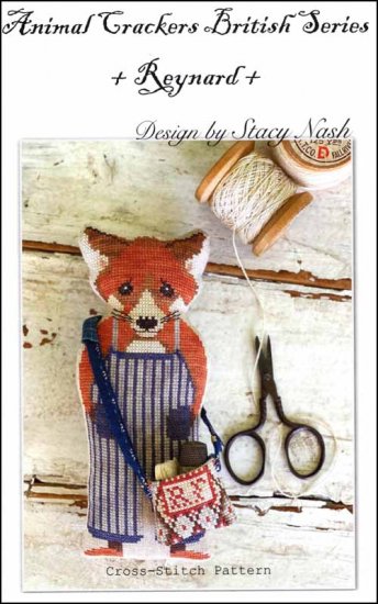 Animal Cracker Series Reynard By Stacy Nash Primitives Counted Cross Stitch Pattern