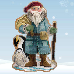 Penguin and Antarctic Santa Mill Hill Buttons & Beads Counted Cross Stitch Kit 5