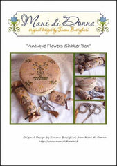 Antique Flowers Shaker Box By Mani di Donna Counted Cross Stitch Pattern