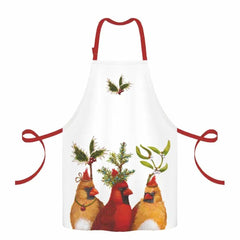Holiday Party Birds Apron- by Contemporary Artist Vicki Sawyer from PPD