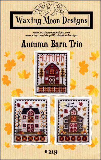 Autumn Barn Trio By Waxing Moon Designs Counted Cross Stitch Pattern