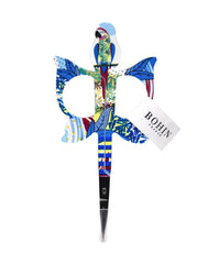 BOHIN JUNGLE BIRDS-PARROT EMBROIDERY SCISSORS-Teal