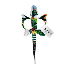 BOHIN JUNGLE BIRDS-PARROT EMBROIDERY SCISSORS-Green