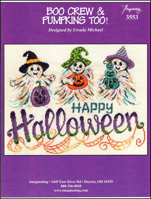 Boo Crew & Pumpkins Too! by Imaginating Counted Cross Stitch Pattern