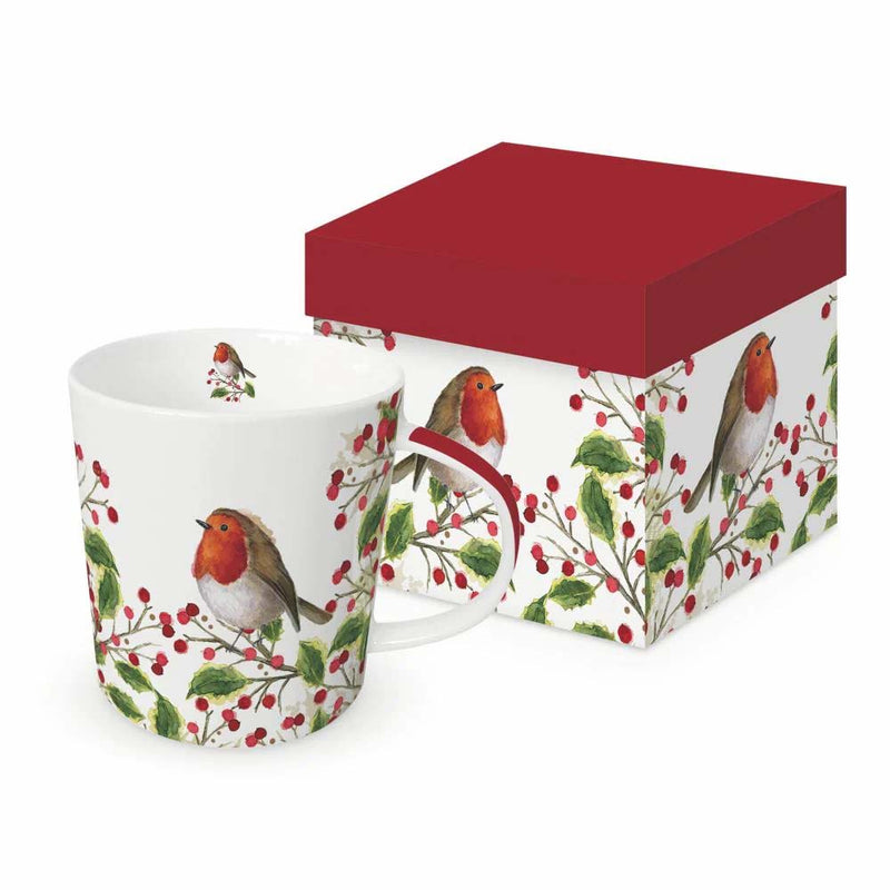 Mug in Gift Box Merry Bird Holiday Boxed Contemporary Mug Designed from PPD