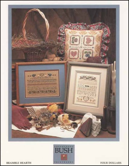 BRAMBLE HEARTH by Shepherd's  Bush Printworks Counted Cross Stitch Pattern