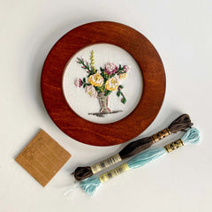 Caramel Round Embroidery Hoop Frame For 6