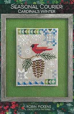 Seasonal Courier: Cardinal's Winter By Robin Pickens Counted Cross Stitch Pattern