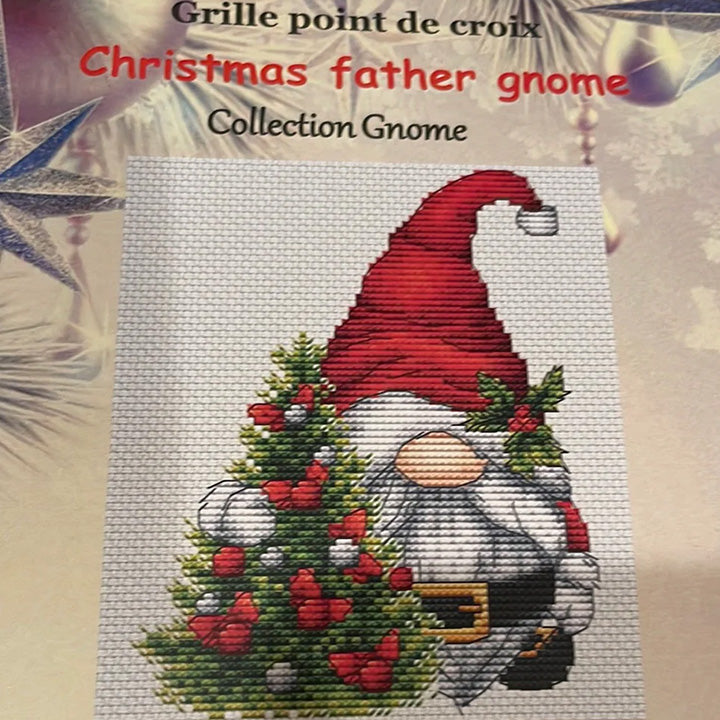 Christmas Father Gnome by Les Pointes Croix