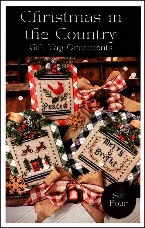 Christmas in the Country Set Four by Annie Beez Folk Art Counted Cross Stitch Pattern