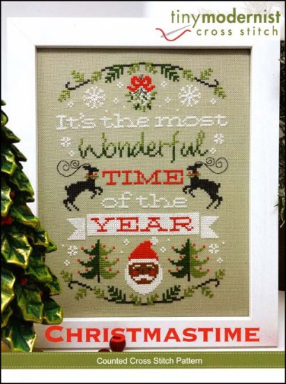 Christmastime By The Tiny Modernist Counted Cross Stitch Pattern | The ...