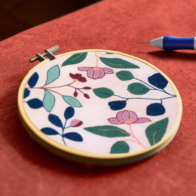 DMC Designer Tropical Flowers Punch Needle Kit - The Artful ...