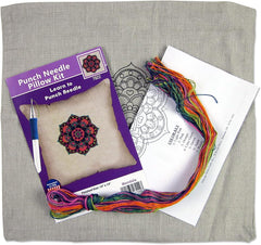 Mandala Punch Needle Pillow Kit By Design Works