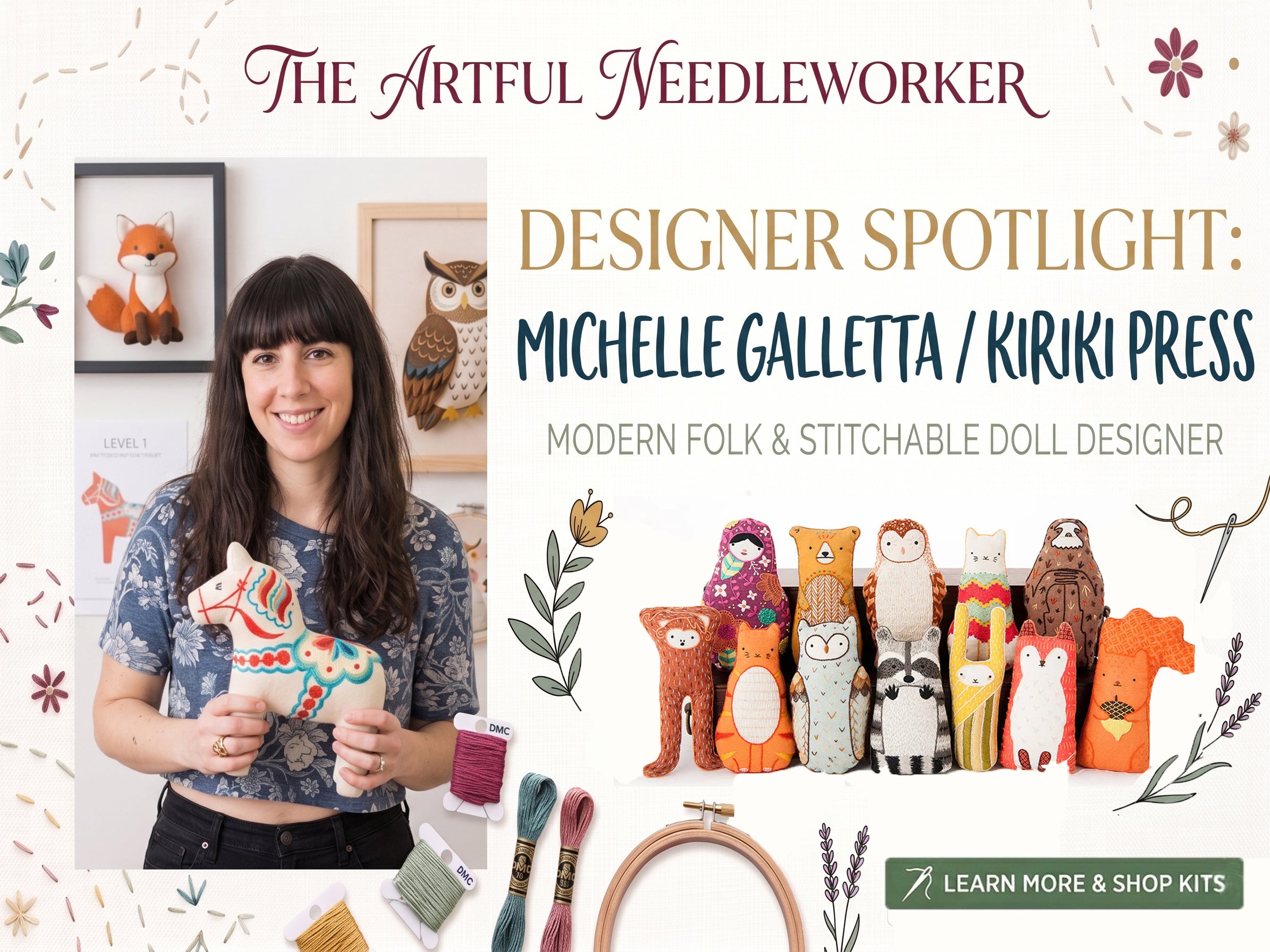 Modern Hoopla - The Artful Needleworker | The Artful Needleworker