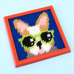 DOG Colorbok Needlepoint Kit - Kids Art and Craft Activity