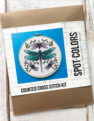 Dragonflies Counted Cross Stitch Diy Kit From Spot Colors