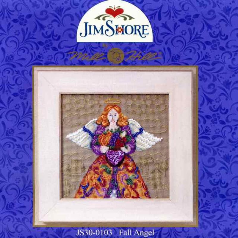 Fall Angel Beaded Cross Stitch Kit by Jim Shore for Mill Hill Counted Cross Stitch Kit