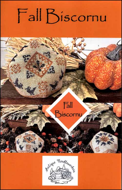 Fall Biscornu By Antique Needleworker Counted Cross Stitch Pattern