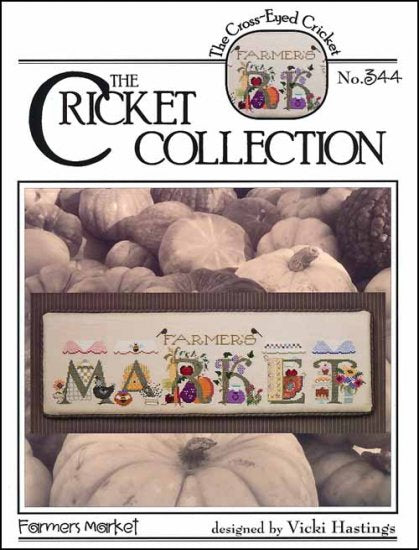 FARMERS MARKET by The Cross Eyed Cricket Counted Cross Stitch Pattern