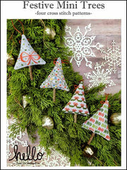 Festive Mini Trees by Hello by Liz Mathews Counted Cross Stitch Pattern (Copy)