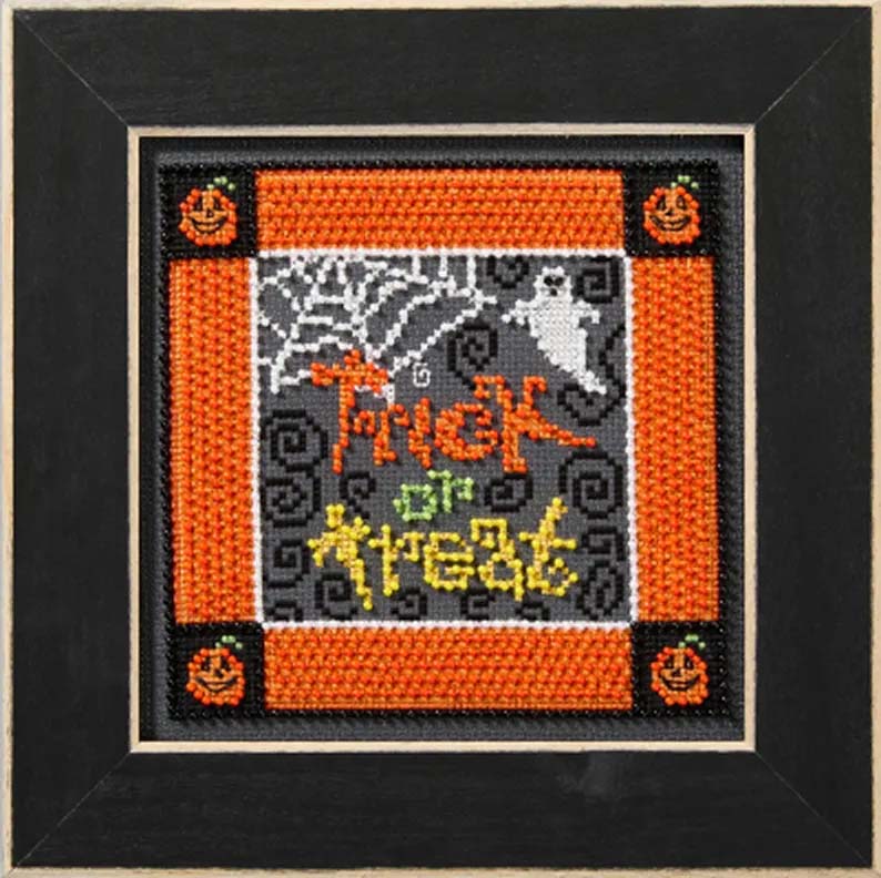 Fright Night- Trick or Treat designed by Debbie Mumm Counted Cross Stitch Kit 5"X5"Mill Hill