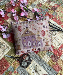 Garden House Wisteria Lane#9 by Pansy Patch Quilts and Stitchery Counted Cross Stitch Pattern