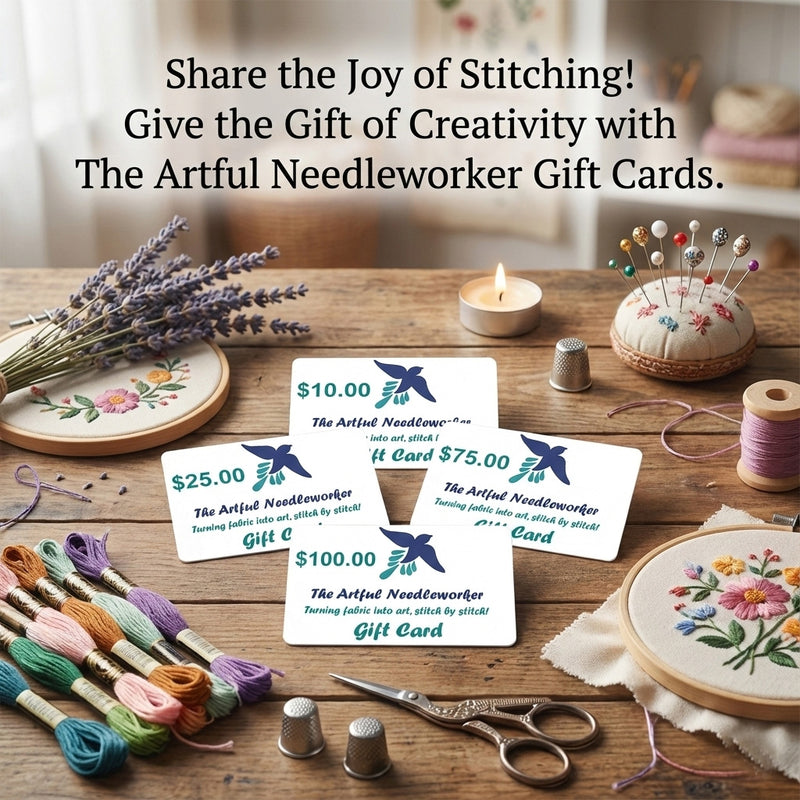 ARTFUL NEEDLEWORKER GIFT CARDS