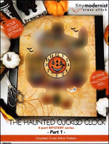 Haunted Cuckoo Clock Part 1 By The Tiny Modernist Counted Cross Stitch Pattern