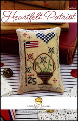 Heartfelt Patriot by October House Counted Cross Stitch Pattern