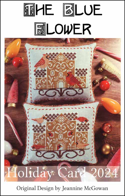 Holiday Card 2024 by The Blue Flower Counted Cross Stitch Pattern
