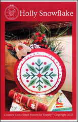 Holly Snowflake By Textilly Crafts Counted Cross Stitch Pattern