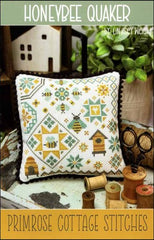 Honeybee Quaker by Primrose Cottage Stitches Counted Cross Stitch Pattern