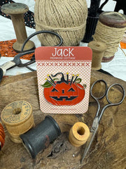 Jack-Halloween Needle Minder by Primrose Cottage Stitches