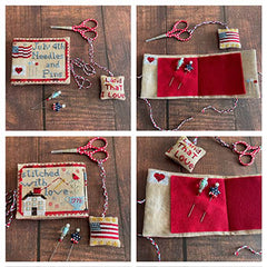 July 4th Needlebook by  Romy's Creations Counted Cross Stitch Pattern