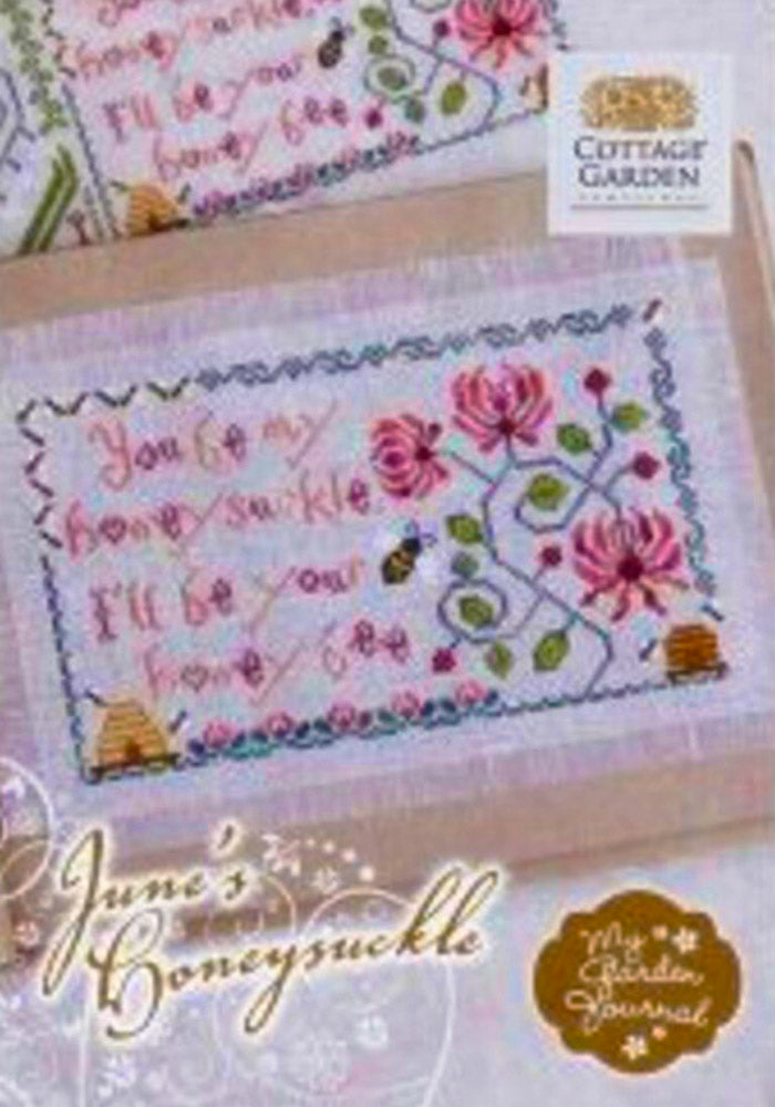 My Garden Journal: June Honeysuckle by Cottage Garden Samplings Counted Cross Stitch Pattern